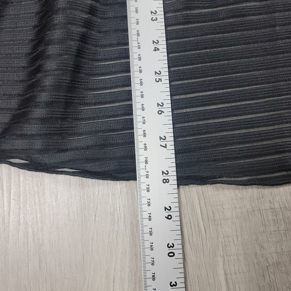 & Other Stories Black Striped A-Line Skirt - Picture 8 of 9